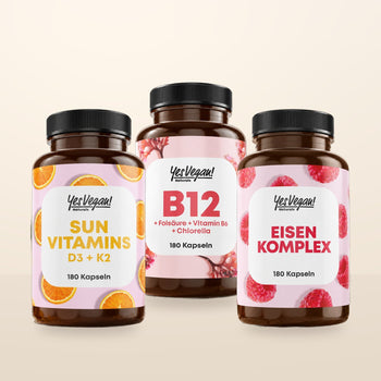KI-generierte Abbildung (beispielhaft): Yes Vegan Routinen & Bundles