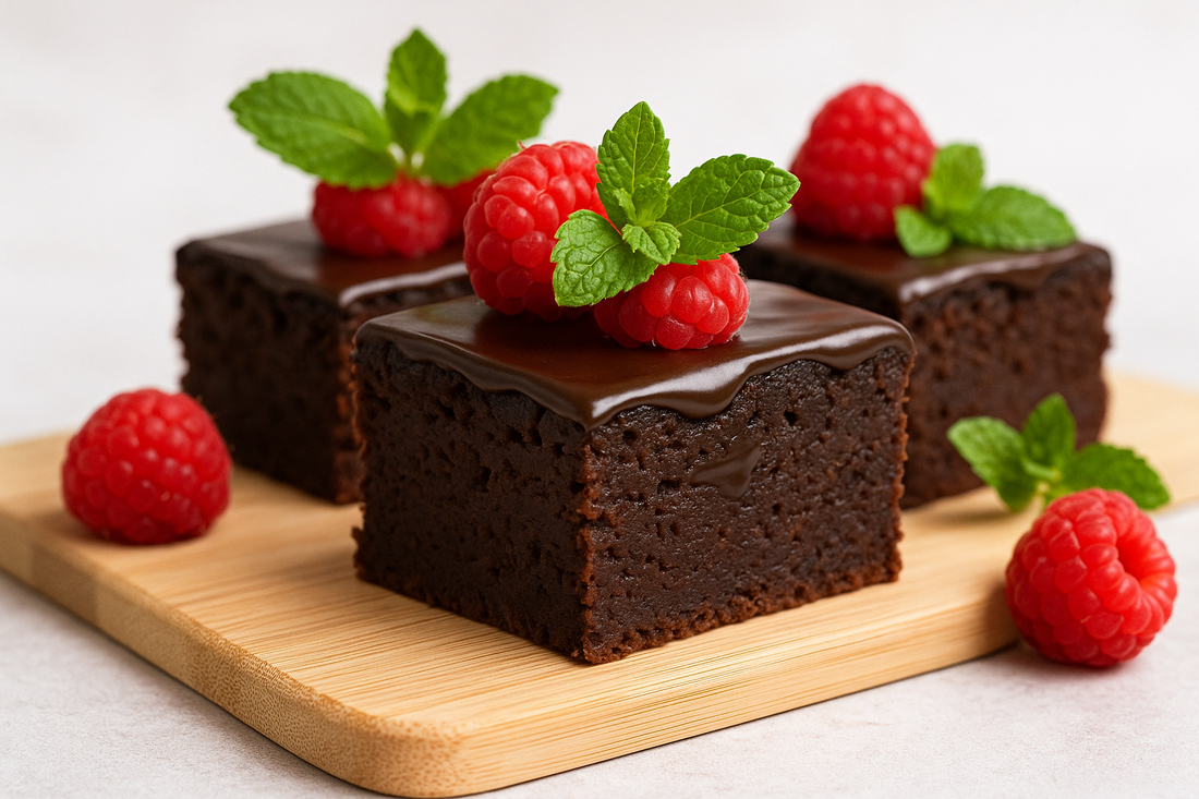 Vegane Brownies aus roten Bohnen