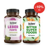 KI-generierte Abbildung (beispielhaft): Leber-Duo: Leber Forte + Bitter Superfoods – Set, 10% sparen