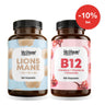 KI-generierte Abbildung (beispielhaft): Fokus-Duo: Lions Mane + Vitamin B12 – Set, 10% sparen