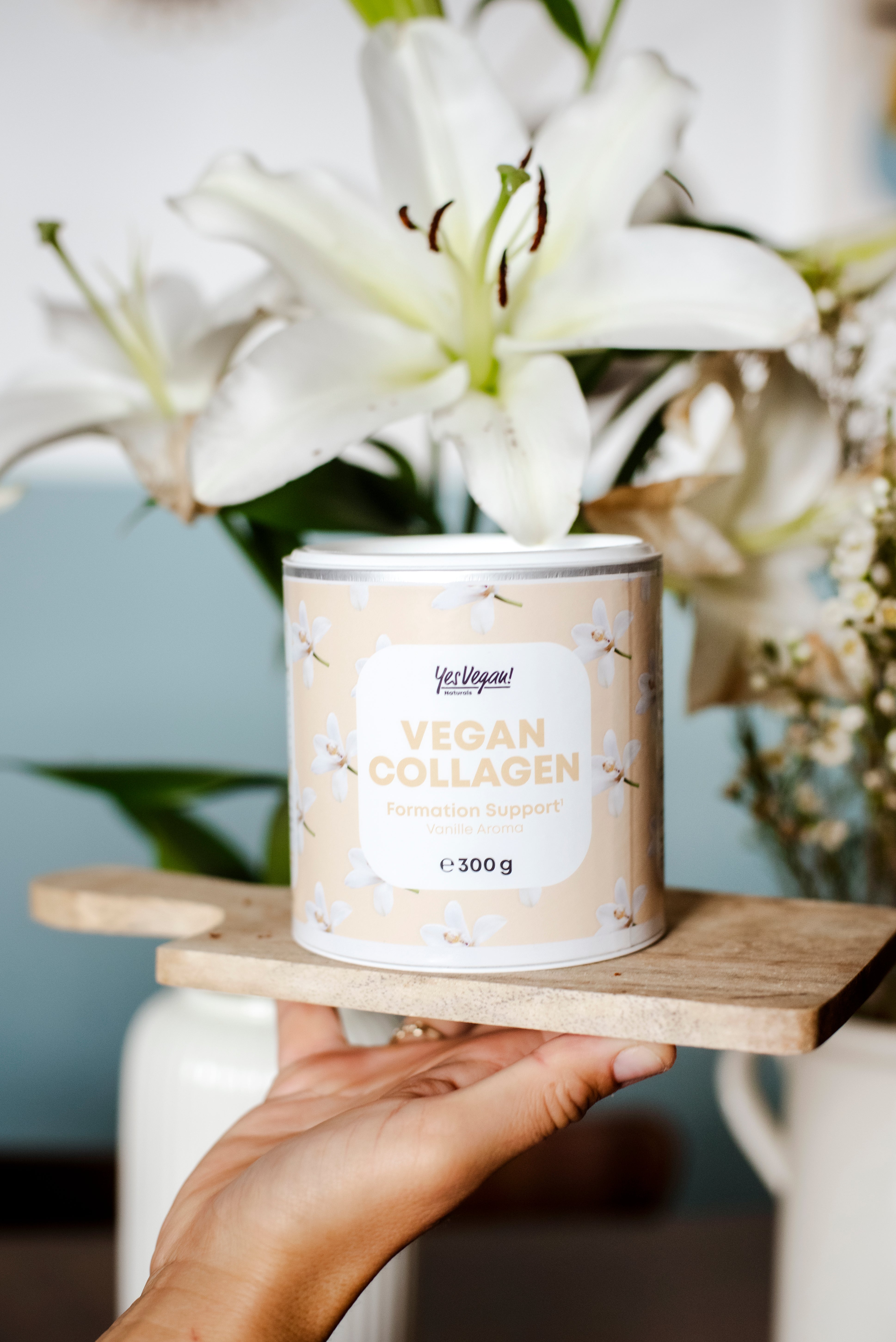 Yes Vegan Beauty-Ritual Set: Vegan Collagen Kapseln, Collagen Vanille + Shaker
