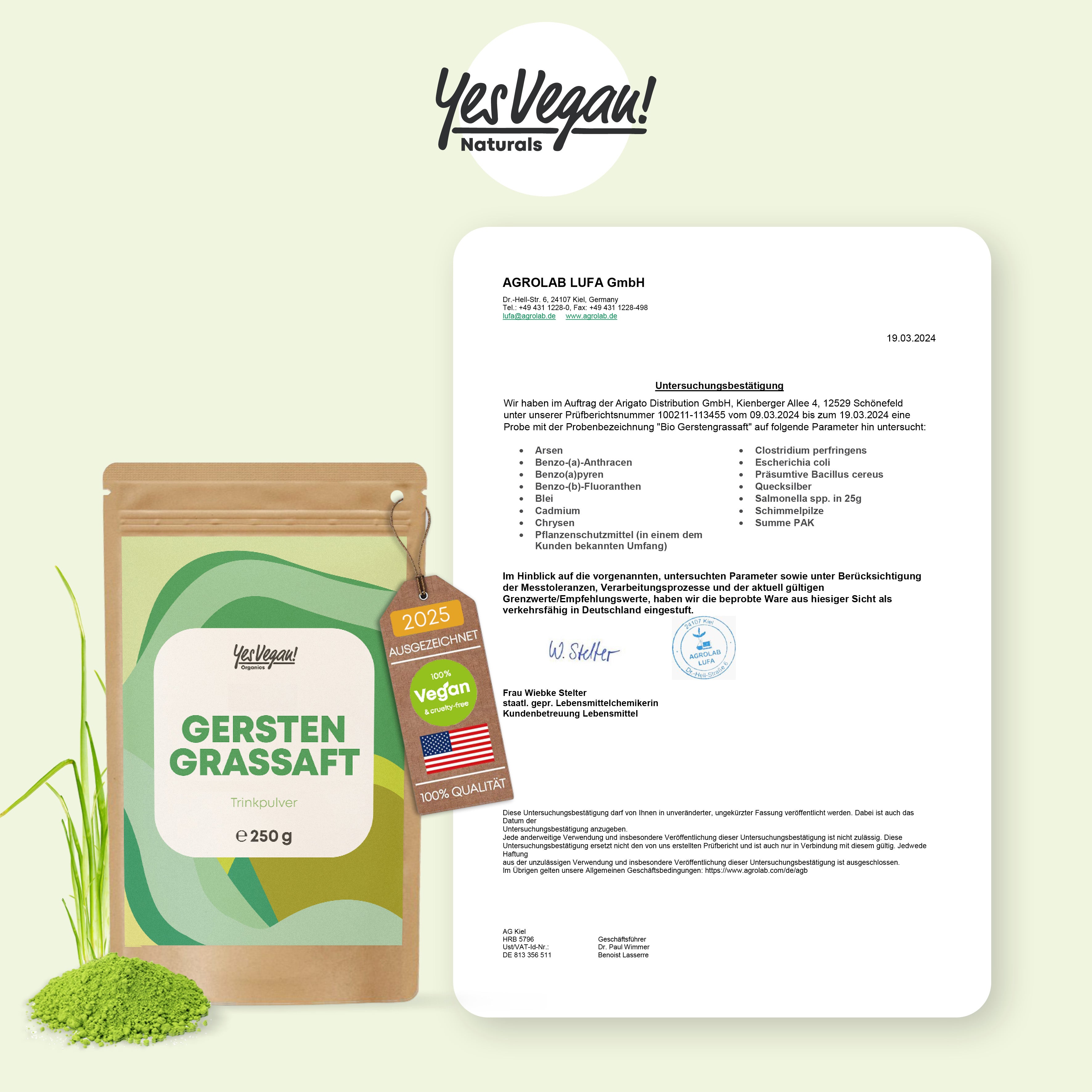 GERSTENGRASSAFT PULVER inkl. kostenloser Shaker