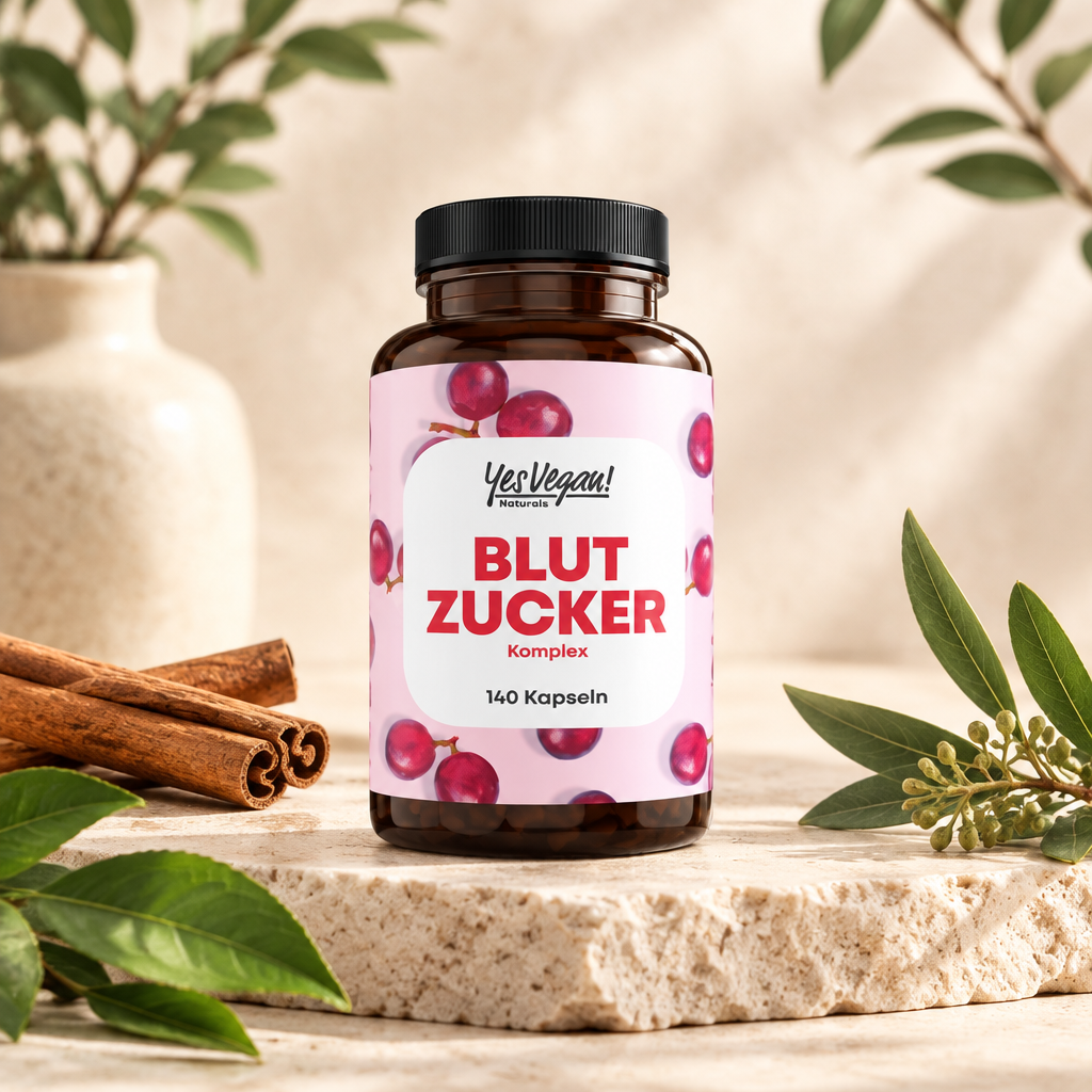 Yes Vegan Blutzucker Komplex – Premium Produkt-Titelbild