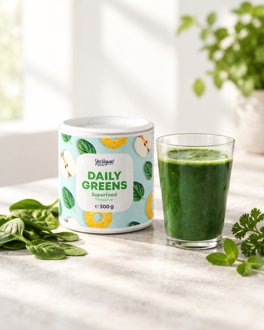 Yes Vegan Daily Greens – Editorial Lifestyle Visual