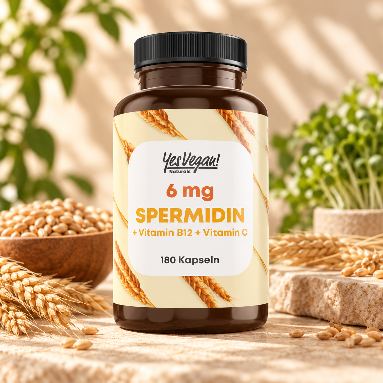 Yes Vegan Spermidin 6 mg – Premium Titelbild