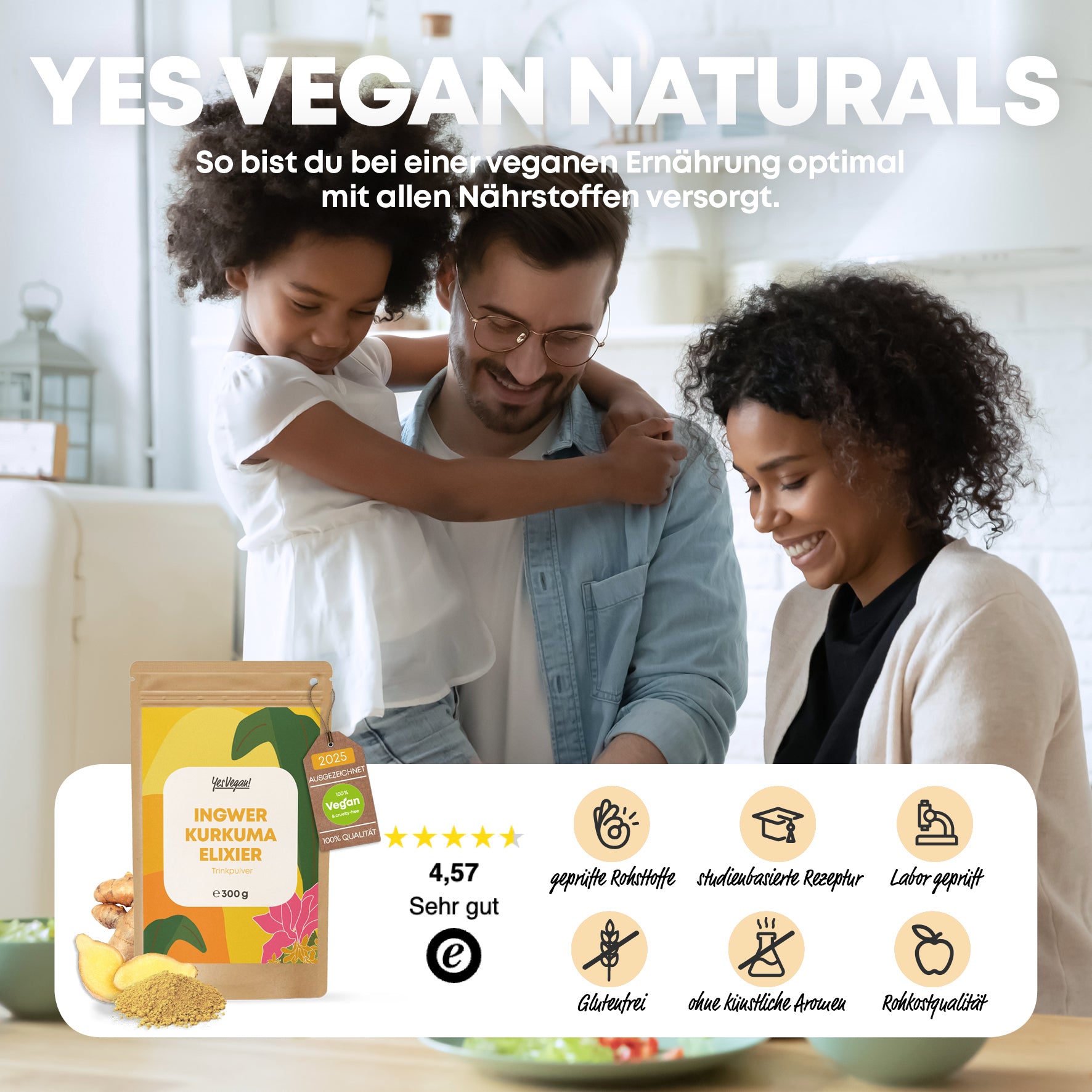 INGWER KURKUMA TRINKPULVER inkl. kostenloser Shaker