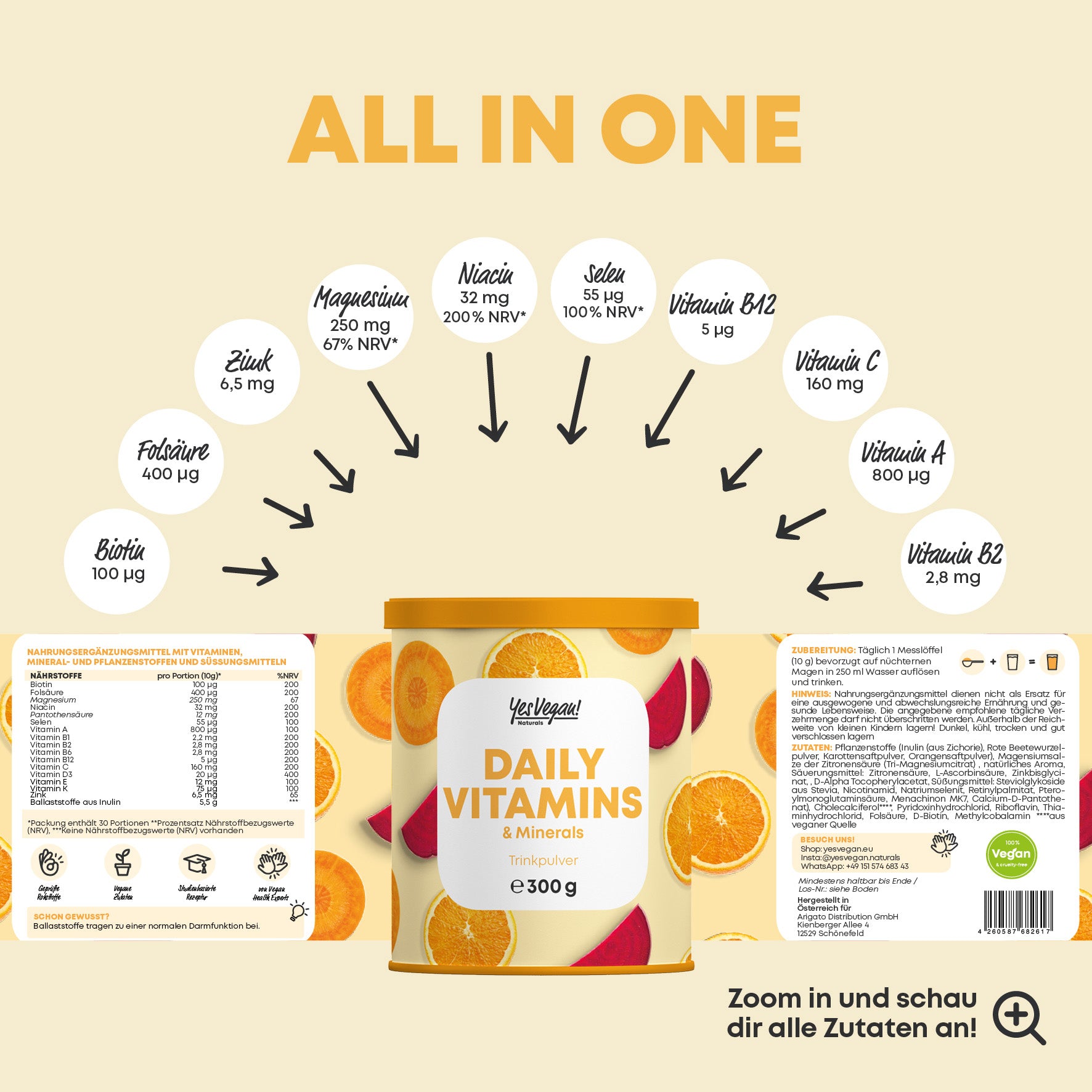 Daily Vitamins inkl. kostenloser Shaker