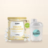 KI-generierte Abbildung (beispielhaft): Vegan Collagen Vanille Aroma mit Yes Vegan Shaker – Set